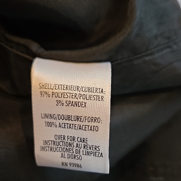 Casual Corner Black Patchwork Mini Pencil Skirt Petite Size 10 Fully Lined - Picture 10 of 10